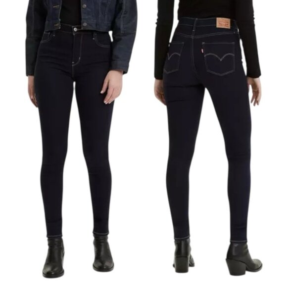 Levi’s 720 High-Rise Super Skinny Jeans Indigo Atlas Size 31 - Picture 1 of 16